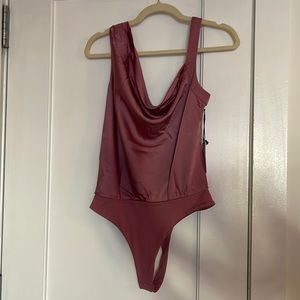 ASTR the label satin thong bodysuit